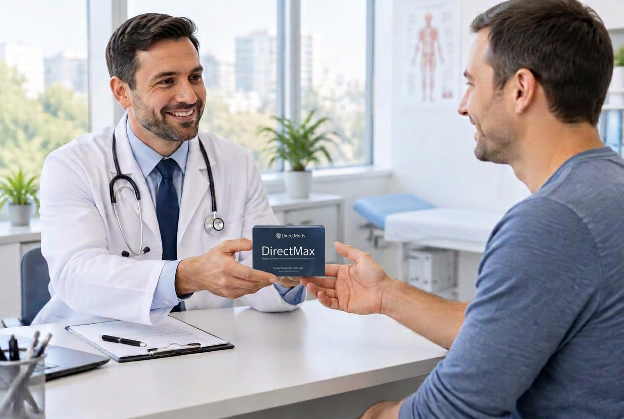 Man looking confident and energetic, representing men considering health solutions